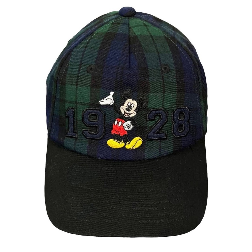 NWOT Disney Plaid Mickey Mouse 1928 Baseball Cap